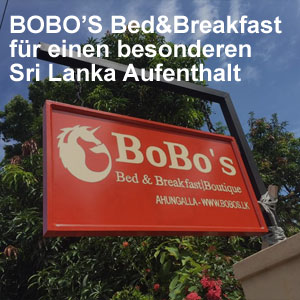 BOBO'S Bed&Breakfast für einen besonderen Sri Lanka Aufenthalt