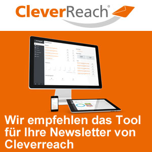 Wir empfehleh das Tool für Ihre Newsletter von Cleverreach