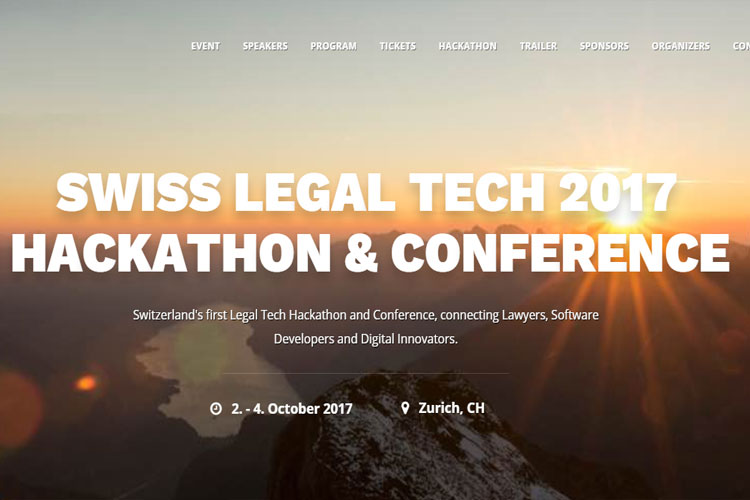 Ausgelaufen: Swiss Legal Tech Hackaton Conference